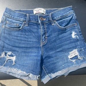 Girls Abercrombie kids denim shorts